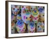 Sugar Skulls are Exchanged Between Friends for Day of the Dead Festivities, Oaxaca, Mexico-Judith Haden-Framed Photographic Print