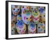 Sugar Skulls are Exchanged Between Friends for Day of the Dead Festivities, Oaxaca, Mexico-Judith Haden-Framed Photographic Print