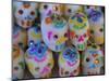 Sugar Skulls are Exchanged Between Friends for Day of the Dead Festivities, Oaxaca, Mexico-Judith Haden-Mounted Photographic Print