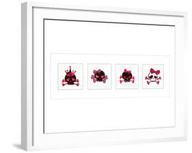 Sugar Skulls Box of 4-Rosa Mesa-Framed Art Print