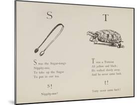 Sugar-tongues and Tortoise From Nonsense Alphabets Drawn and Written by Edward Lear.-Edward Lear-Mounted Giclee Print