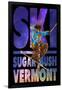 Sugarbush, Vermont - Milky Way Skier-Lantern Press-Framed Art Print