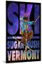 Sugarbush, Vermont - Milky Way Skier-Lantern Press-Mounted Art Print