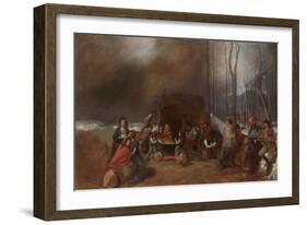 Sugaring Off, C.1865-Eastman Johnson-Framed Giclee Print