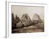 Sugarloaf Islands at Fisherman's Bay, Farallon Islands, San Francisco, California, 1869-Carleton Watkins-Framed Art Print