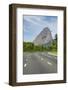 Sugarloaf Mountain and Empty Road, Rio De Janeiro.-Jon Hicks-Framed Photographic Print