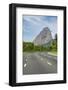 Sugarloaf Mountain and Empty Road, Rio De Janeiro.-Jon Hicks-Framed Photographic Print