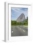 Sugarloaf Mountain and Empty Road, Rio De Janeiro.-Jon Hicks-Framed Photographic Print