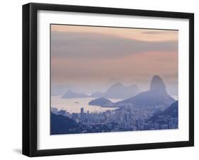 Sugarloaf Mountain at sunrise, Rio de Janeiro, Brazil, South America-Karol Kozlowski-Framed Photographic Print