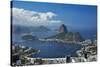 Sugarloaf Mountain, Guanabara Bay, and Botafogo Beach, Rio de Janeiro, Brazil-David Wall-Stretched Canvas