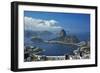 Sugarloaf Mountain, Guanabara Bay, and Botafogo Beach, Rio de Janeiro, Brazil-David Wall-Framed Photographic Print