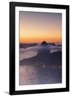 Sugarloaf Mountain (Pao De Acucar) at Dawn, Rio De Janeiro, Brazil, South America-Ian Trower-Framed Photographic Print