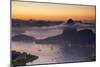 Sugarloaf Mountain (Pao De Acucar) at Dawn, Rio De Janeiro, Brazil, South America-Ian Trower-Mounted Photographic Print