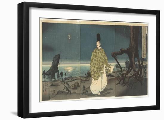 Sugawara Michizane in Exile, February 1884-Kobayashi Kiyochika-Framed Giclee Print