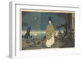 Sugawara Michizane in Exile, February 1884-Kobayashi Kiyochika-Framed Giclee Print