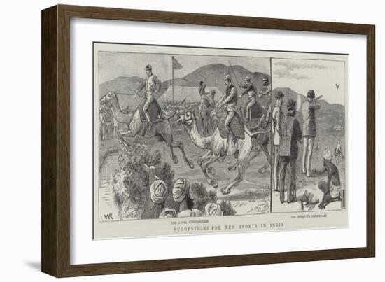 Suggestions for New Sports in India-William Ralston-Framed Giclee Print