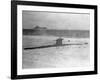 Suicide Submarine Washed up on Beach-null-Framed Photographic Print
