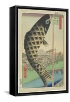Suido  Bridge, Surugadai, May 1857-Utagawa Hiroshige-Framed Stretched Canvas
