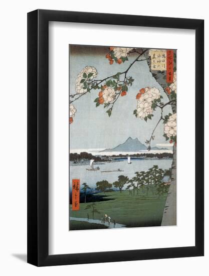 Suigin Grove and Masaki-Ando Hiroshige-Framed Art Print