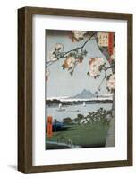 Suigin Grove and Masaki-Ando Hiroshige-Framed Art Print