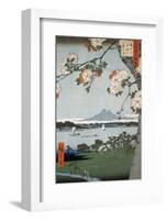 Suigin Grove and Masaki-Ando Hiroshige-Framed Art Print