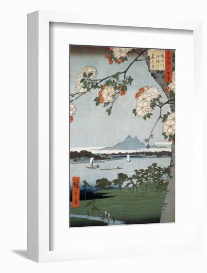 Suigin Grove and Masaki-Ando Hiroshige-Framed Art Print