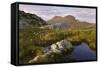 Suilven in Early Morning Light, Coigach - Assynt Swt, Sutherland, Highlands, Scotland, UK, June-Joe Cornish-Framed Stretched Canvas