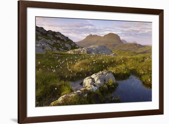 Suilven in Early Morning Light, Coigach - Assynt Swt, Sutherland, Highlands, Scotland, UK, June-Joe Cornish-Framed Photographic Print