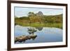 Suilven over a Highland Loch with Islands of Scots Pine and Birch. Sutherland, Scotland-Fergus Gill-Framed Photographic Print