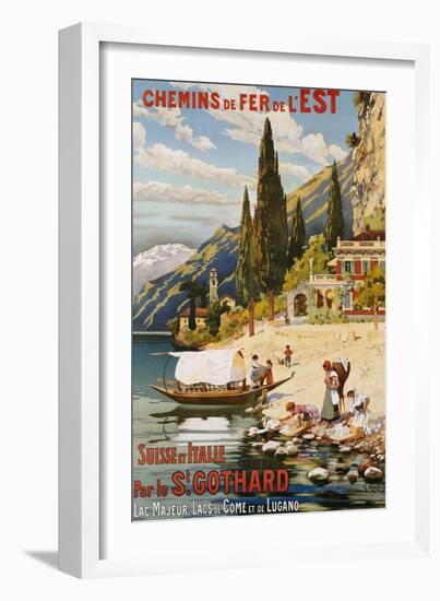 Suisse et Italie Par le St. Gothard, 1907-Krallt-Framed Giclee Print