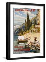 Suisse et Italie Par le St. Gothard, 1907-Krallt-Framed Premium Giclee Print