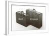 Suitcases, Bon Voyage-null-Framed Art Print