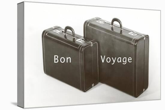 Suitcases, Bon Voyage-null-Stretched Canvas