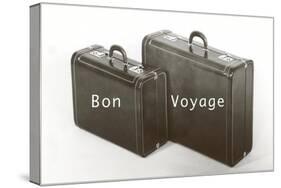 Suitcases, Bon Voyage-null-Stretched Canvas