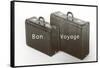Suitcases, Bon Voyage-null-Framed Stretched Canvas