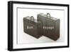 Suitcases, Bon Voyage-null-Framed Art Print