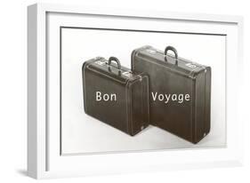 Suitcases, Bon Voyage-null-Framed Art Print