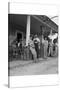 Suiting Up for Baseball at the Gasoline Station-Dorothea Lange-Stretched Canvas