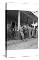 Suiting Up for Baseball at the Gasoline Station-Dorothea Lange-Stretched Canvas