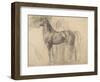 Suivantes de Sémiramis et cheval, étude pour Sémiramis-Edgar Degas-Framed Giclee Print