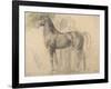 Suivantes de Sémiramis et cheval, étude pour Sémiramis-Edgar Degas-Framed Giclee Print