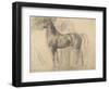 Suivantes de Sémiramis et cheval, étude pour Sémiramis-Edgar Degas-Framed Premium Giclee Print