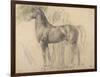 Suivantes de Sémiramis et cheval, étude pour Sémiramis-Edgar Degas-Framed Giclee Print