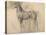 Suivantes de Sémiramis et cheval, étude pour Sémiramis-Edgar Degas-Stretched Canvas