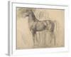 Suivantes de Sémiramis et cheval, étude pour Sémiramis-Edgar Degas-Framed Giclee Print