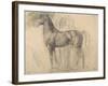 Suivantes de Sémiramis et cheval, étude pour Sémiramis-Edgar Degas-Framed Giclee Print