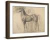 Suivantes de Sémiramis et cheval, étude pour Sémiramis-Edgar Degas-Framed Giclee Print