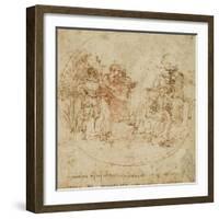 Sujet all?rique-Leonardo da Vinci-Framed Giclee Print