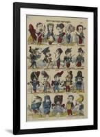 Sujets militaires grotesques-null-Framed Premium Giclee Print