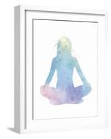 Sukhasana - Meditate-Sasha Blake-Framed Art Print